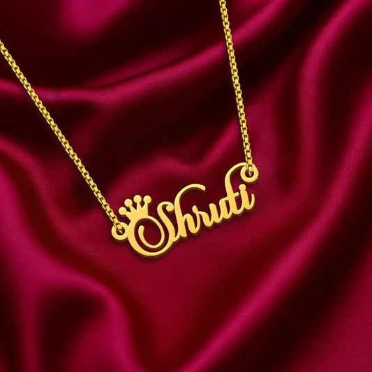 Royal Crown Name Necklace