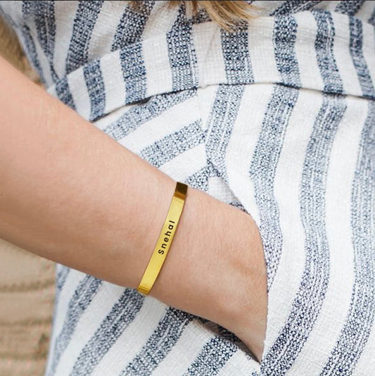 Personalized Golden Name Bracelet