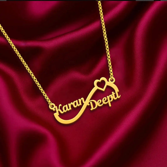 Infinity Heart Couple Pendant