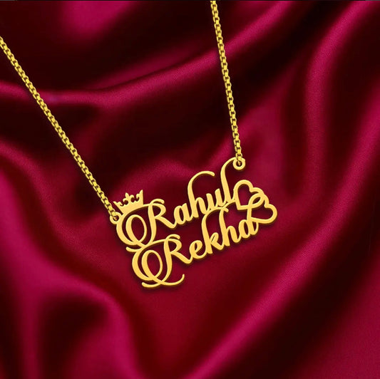 Candlescript Couple Name Necklace