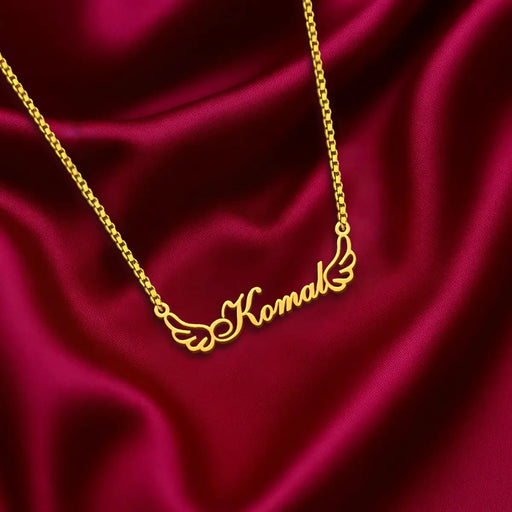 Angel Wings Name Pendant