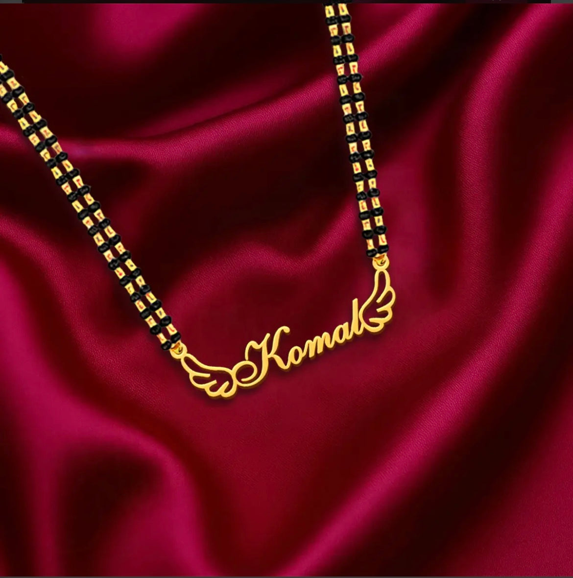 Angel Wings Name Pendant