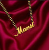Gold Plated Simple Name Necklace