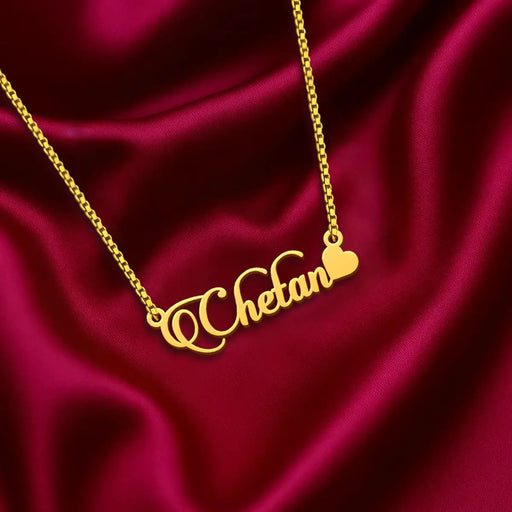 Bold Heart Name Pendant
