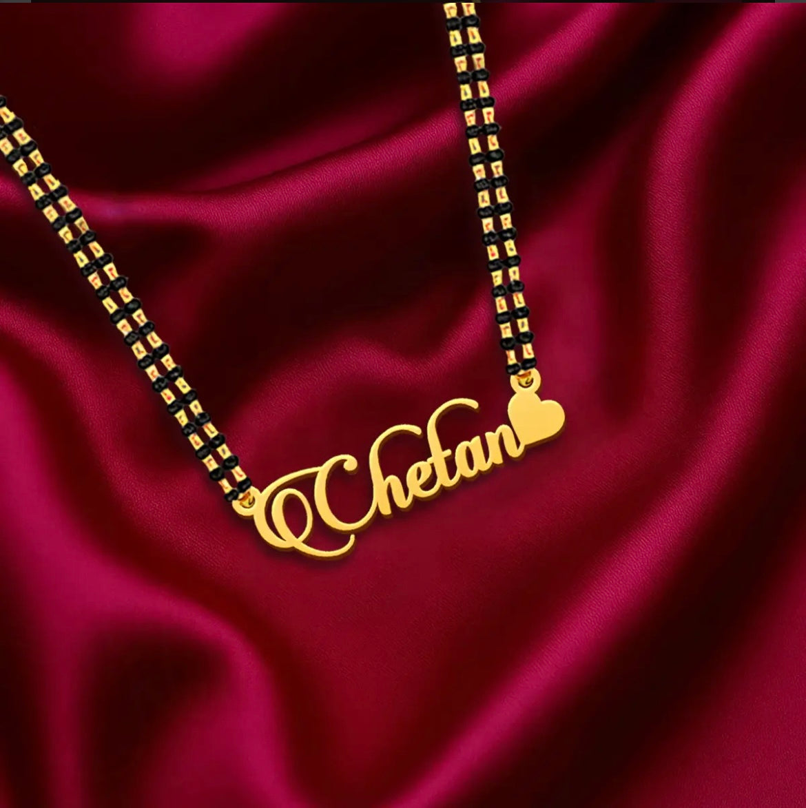 Bold Heart Name Pendant