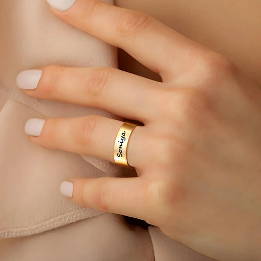 Personalized Engraved Name Ring