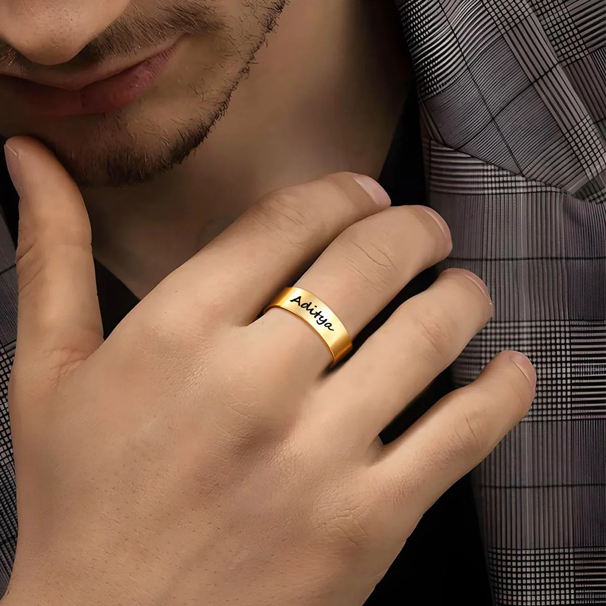 Personalized Engraved Name Ring