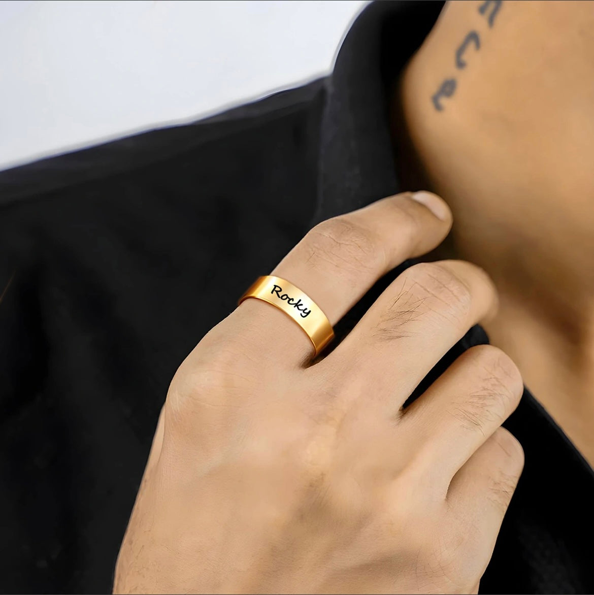 Personalized Engraved Name Ring