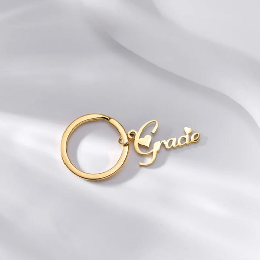 Heart Fonts Customized Keychain