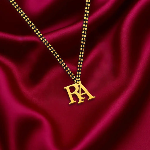 Couple Name Letter Necklace