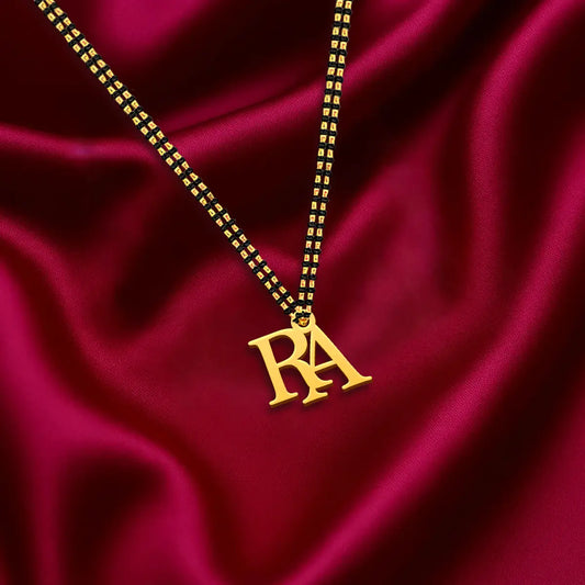 Couple Name Letter Necklace