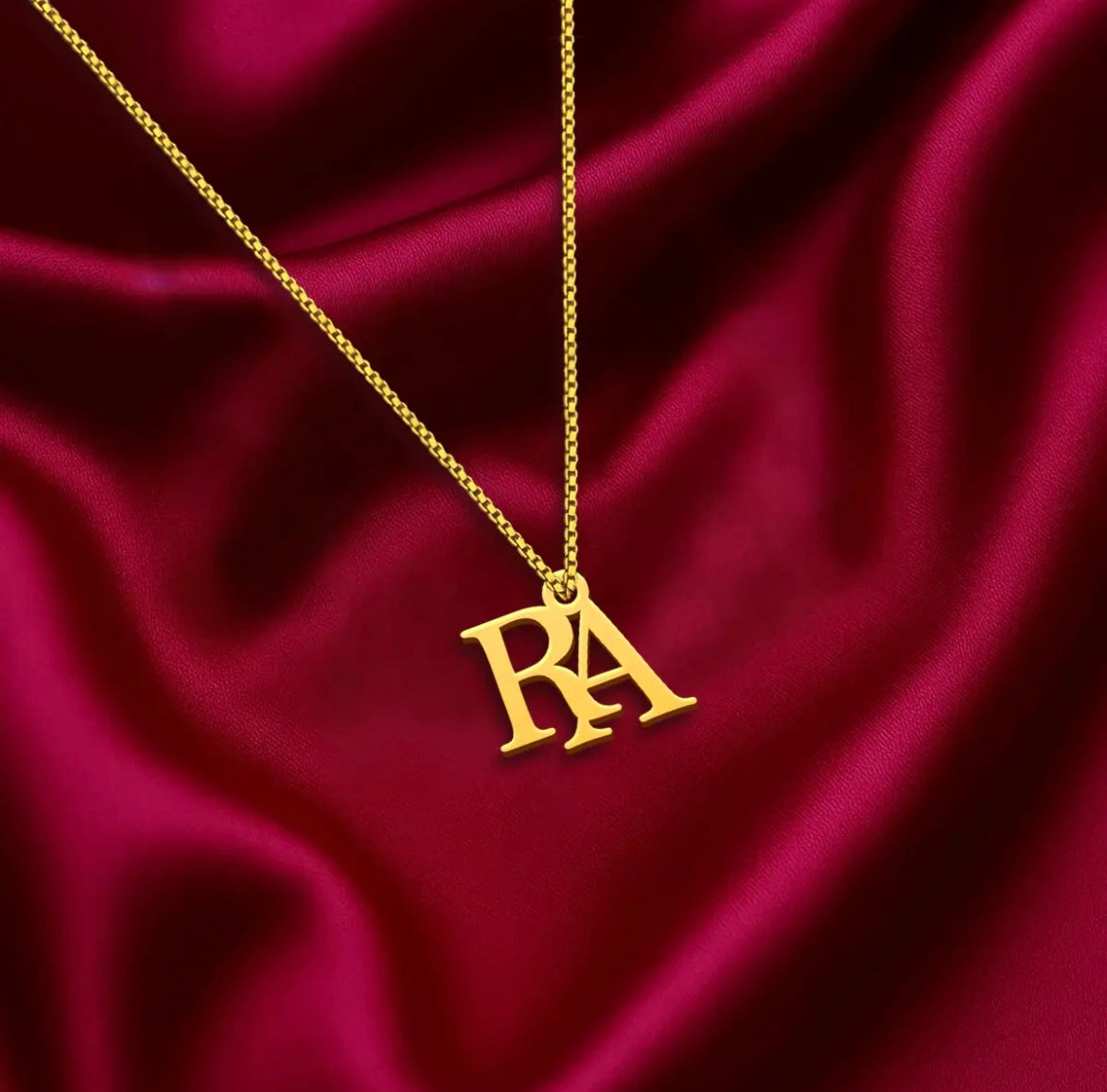 Couple Name Letter Necklace